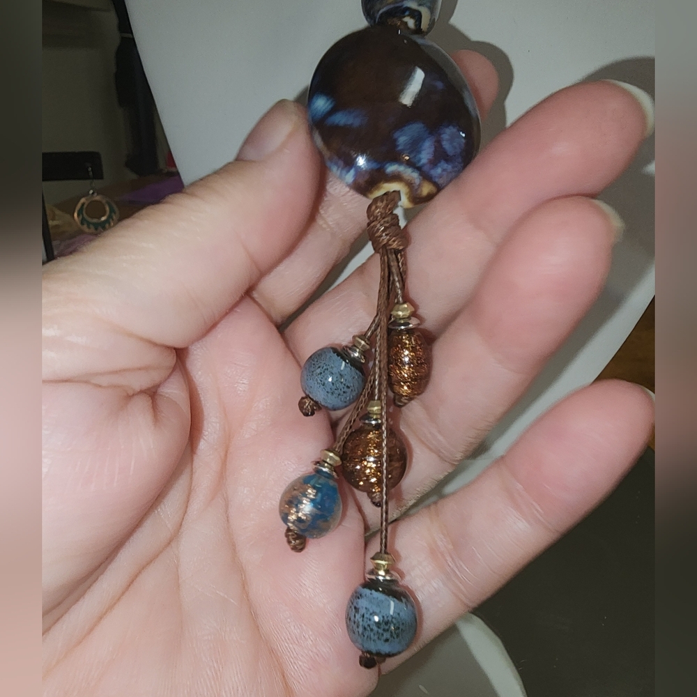 J.Jill Ceramic and Glass Tassel Necklace - Picture 5 of 10